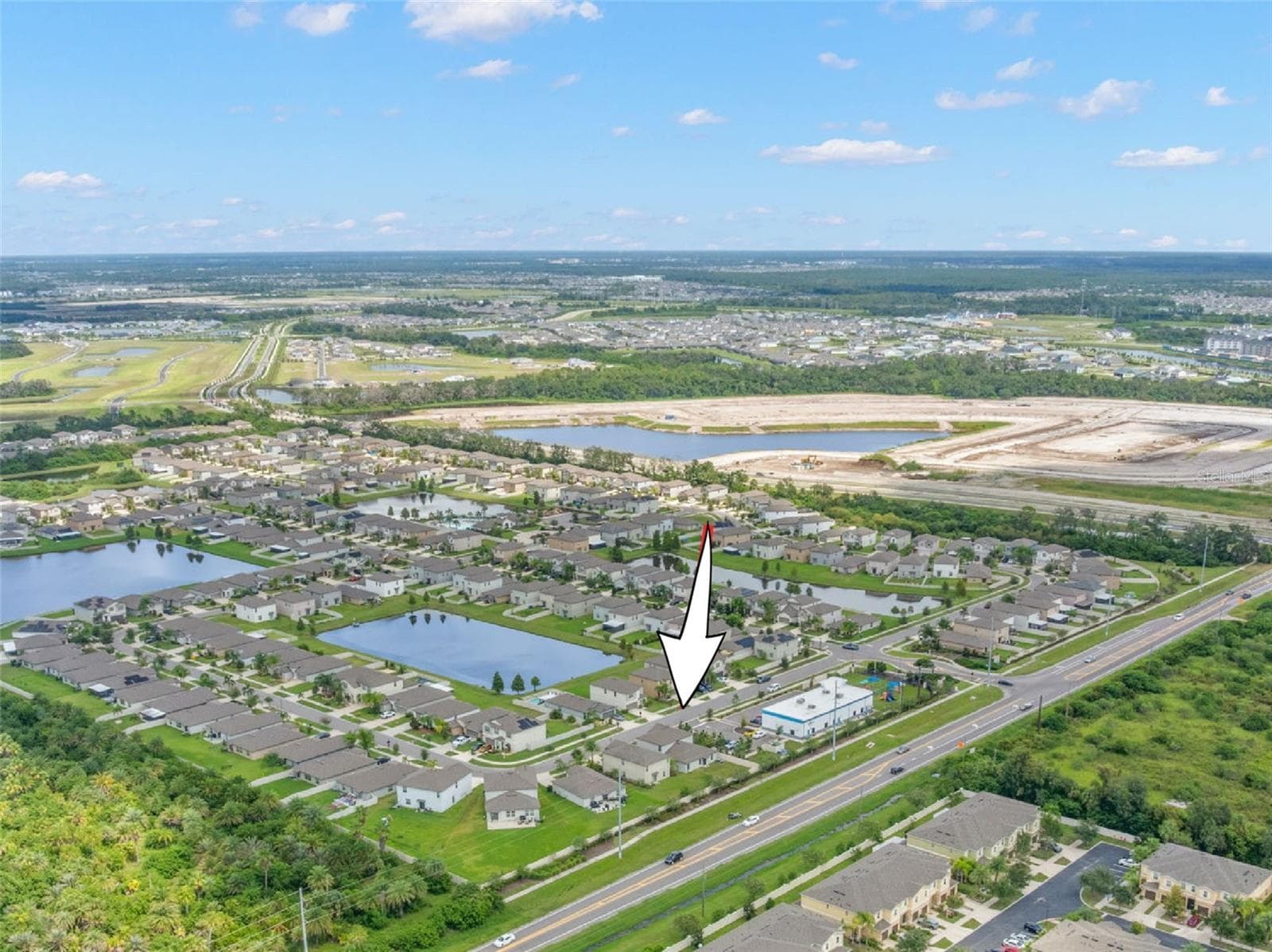 aerial view - 5061 WHITE CHICORY DR, APOLLO BEACH