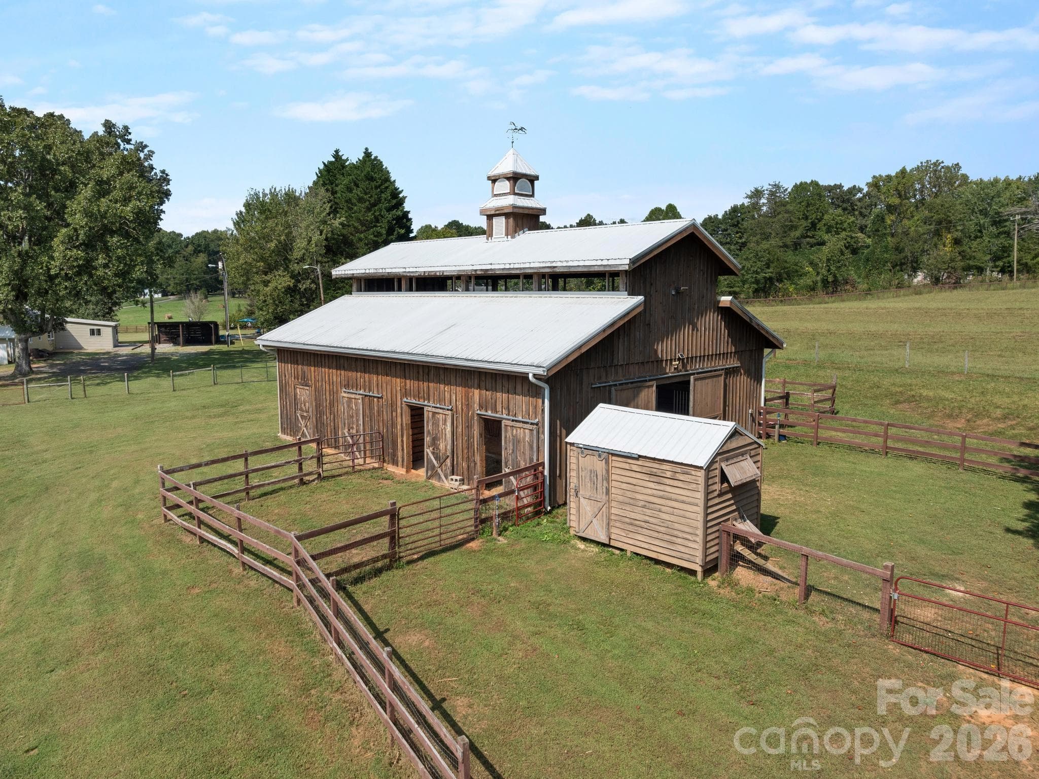 There's a well-built chicken coop behind the barn - 157 J A Hampton Road, Rutherfordton