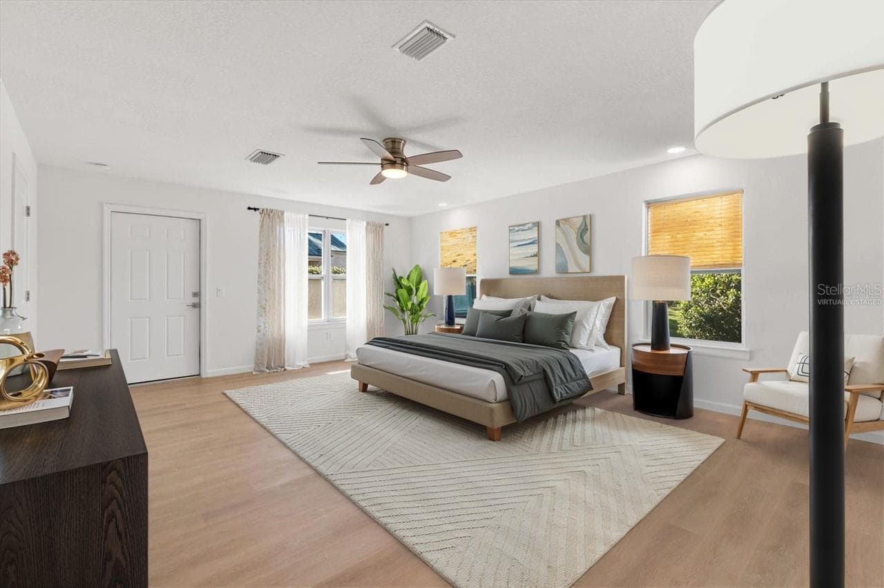 VIRTUALLY STAGED PRIMARY BEDROOM - 11041 SE 174TH LOOP, SUMMERFIELD