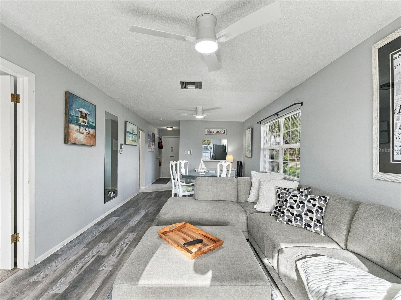 Living Room View to Kitchen - 3827 TROPHY BLVD, NEW PORT RICHEY