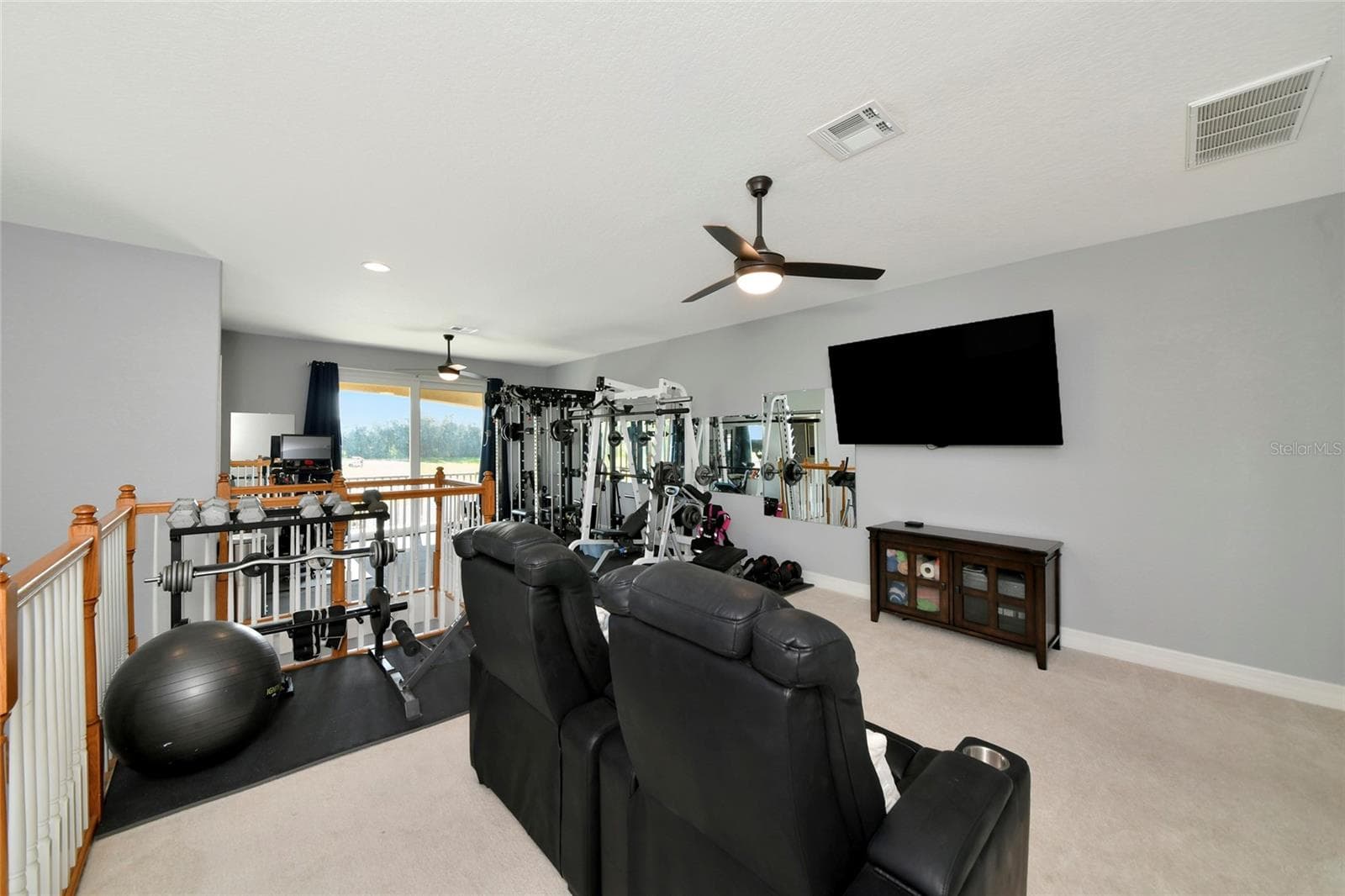 upstairs bonus room with balcony and full bath - 817 MARITIME CT, BRADENTON