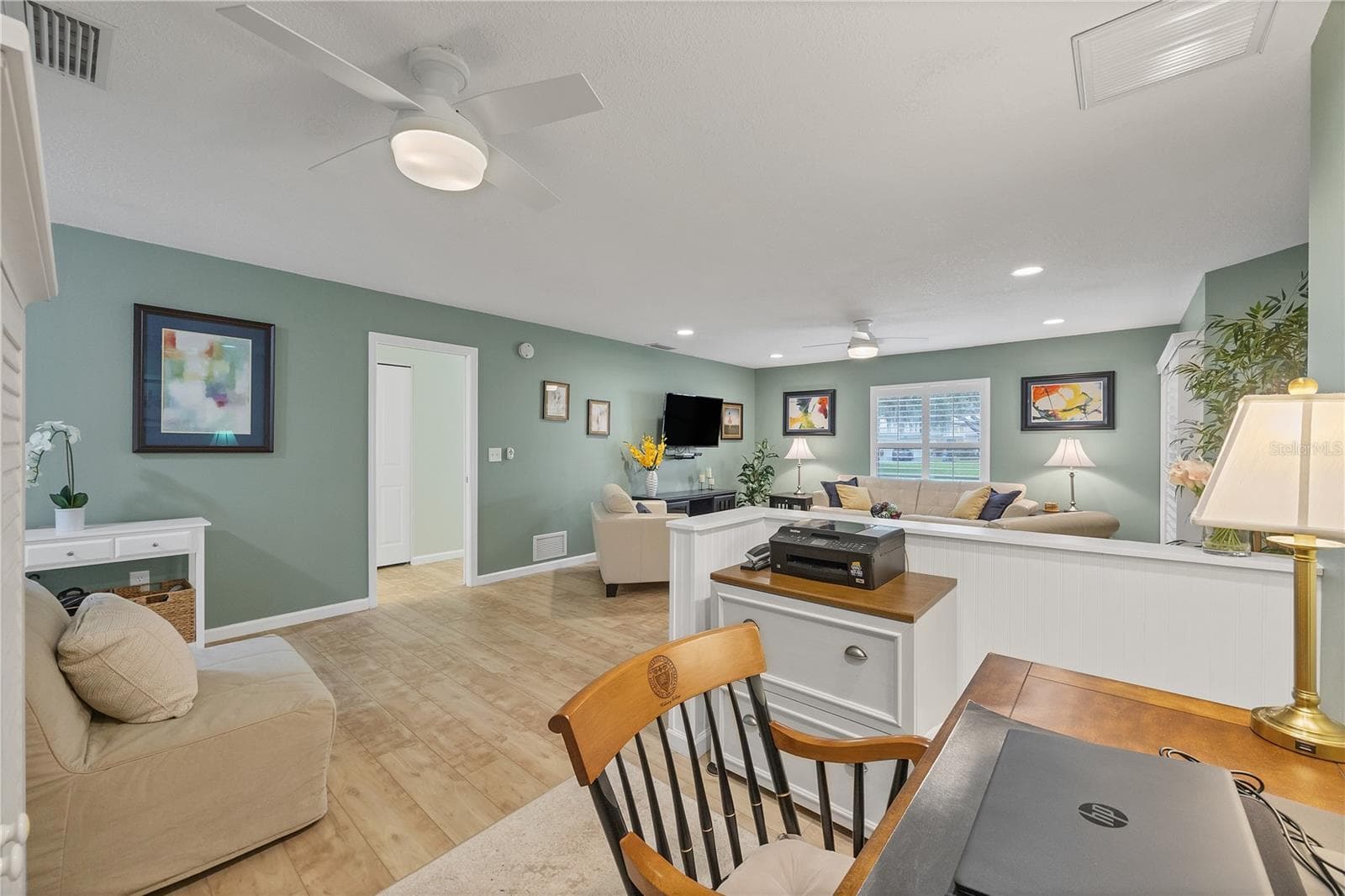 Office or dining room area open to living room - 4021 OAKHURST DR #3121, SARASOTA