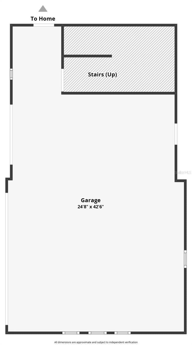 FLOOR PLAN, GARAGE LEVEL - 907 CELADON ST, WINTER GARDEN