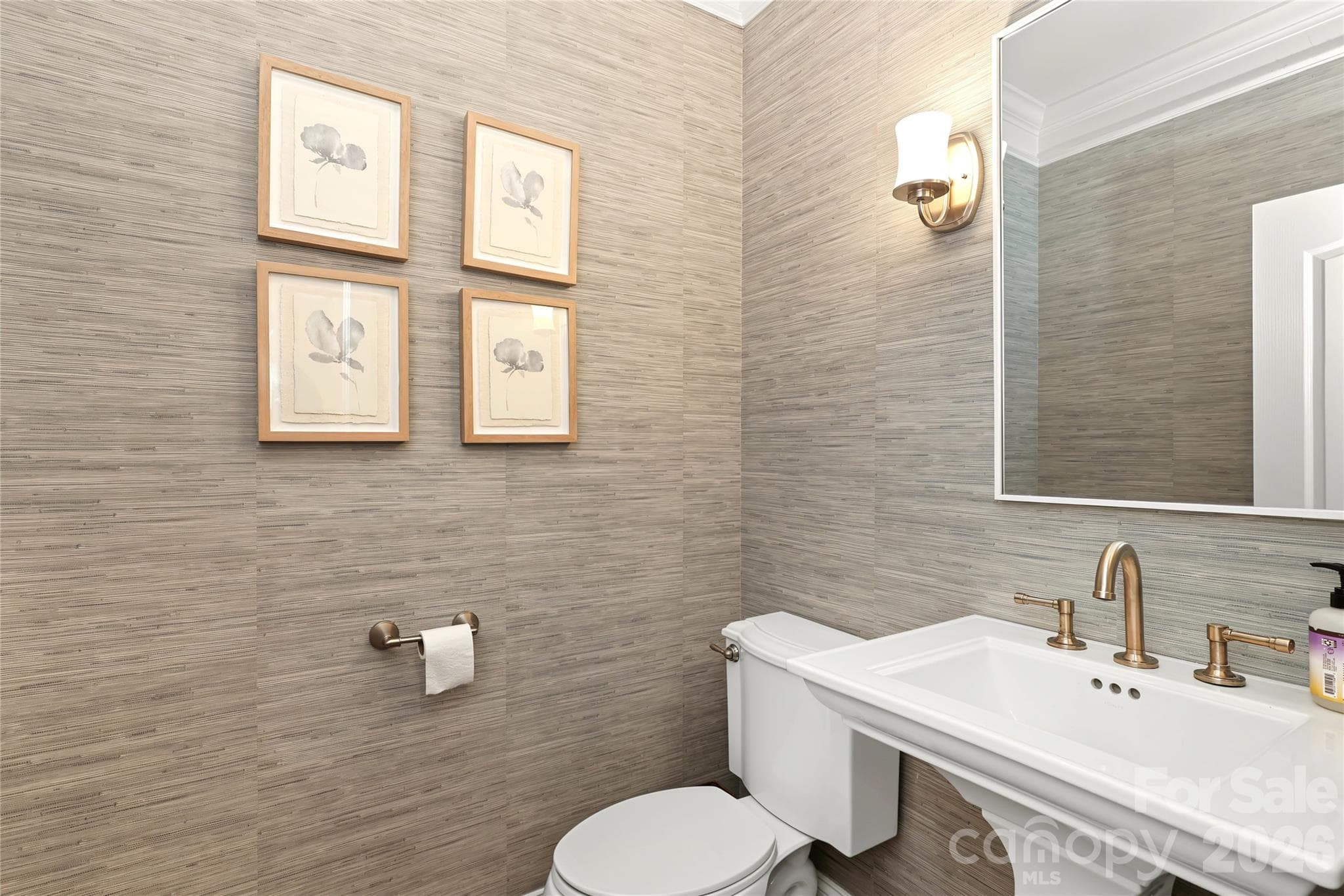 Half bath on the main floor - 4934 Spalding Place, Charlotte