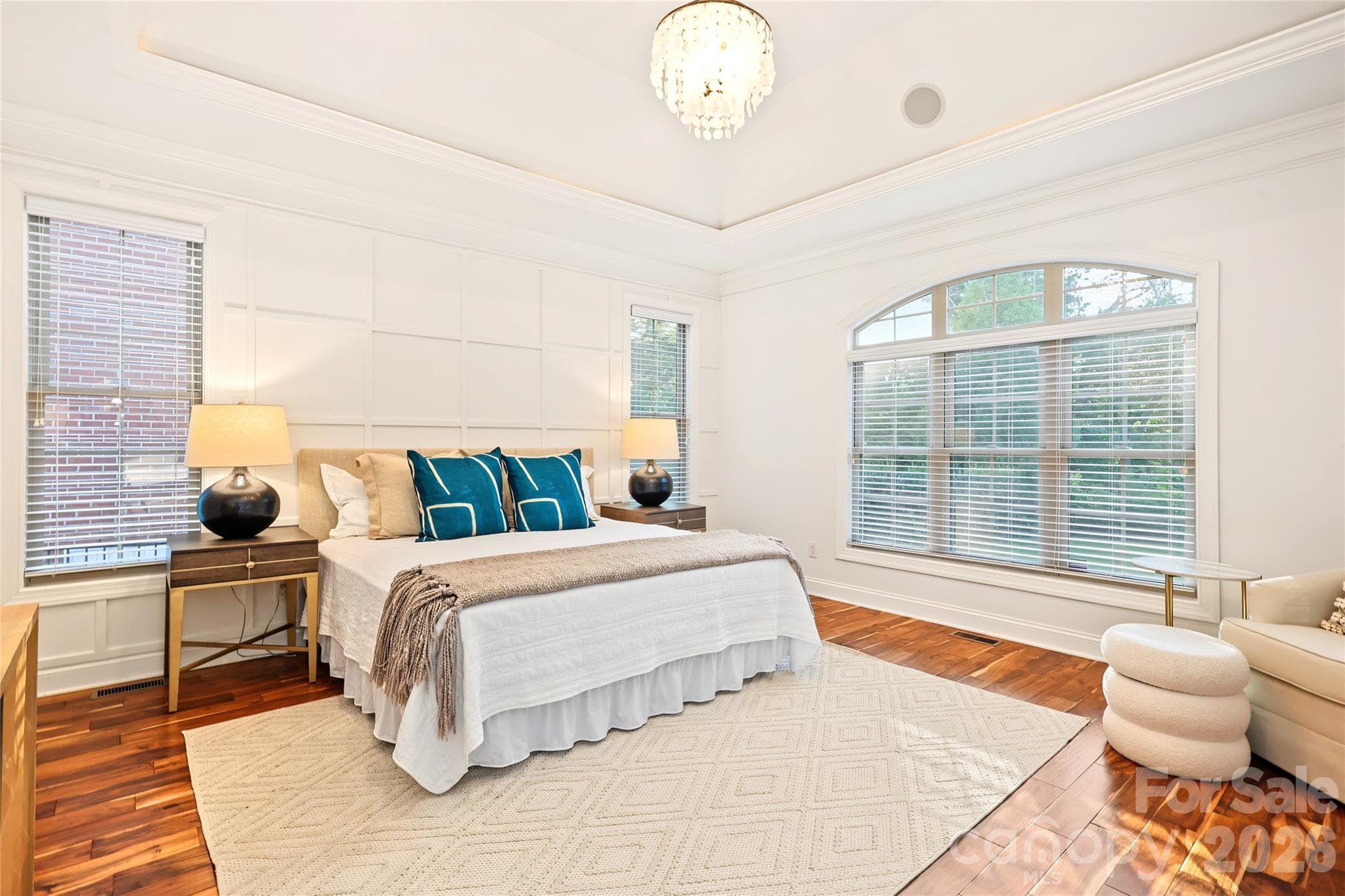 Spacious Primary Suite with beautiful hardwood floors and abundant light. - 4934 Spalding Place, Charlotte