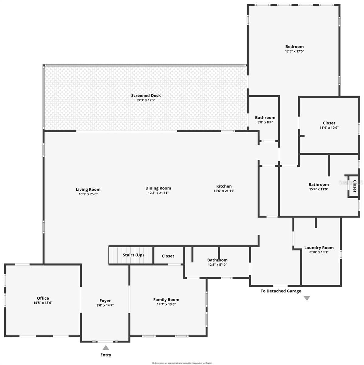 FLOOR PLAN, 1ST FLOOR MAIN HOUSE - 907 CELADON ST, WINTER GARDEN