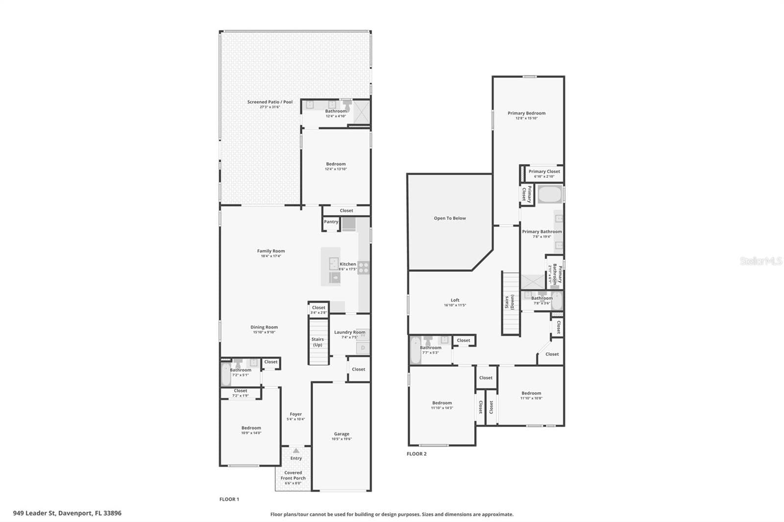 FLOOR PLAN - 949 LEADER ST, DAVENPORT