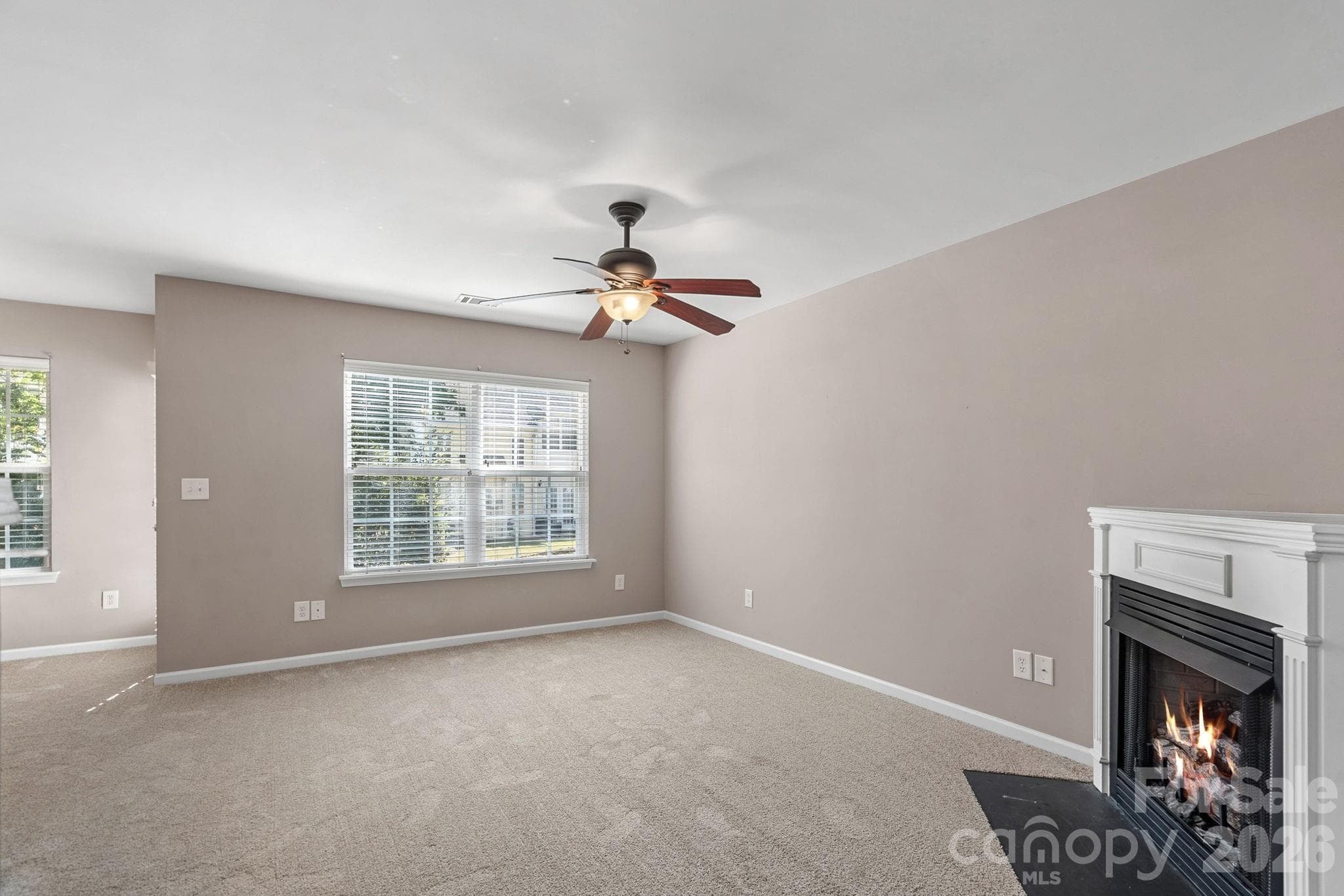 Gas fireplace to cozy up the family room - 4717 Grier Farm Lane, Charlotte