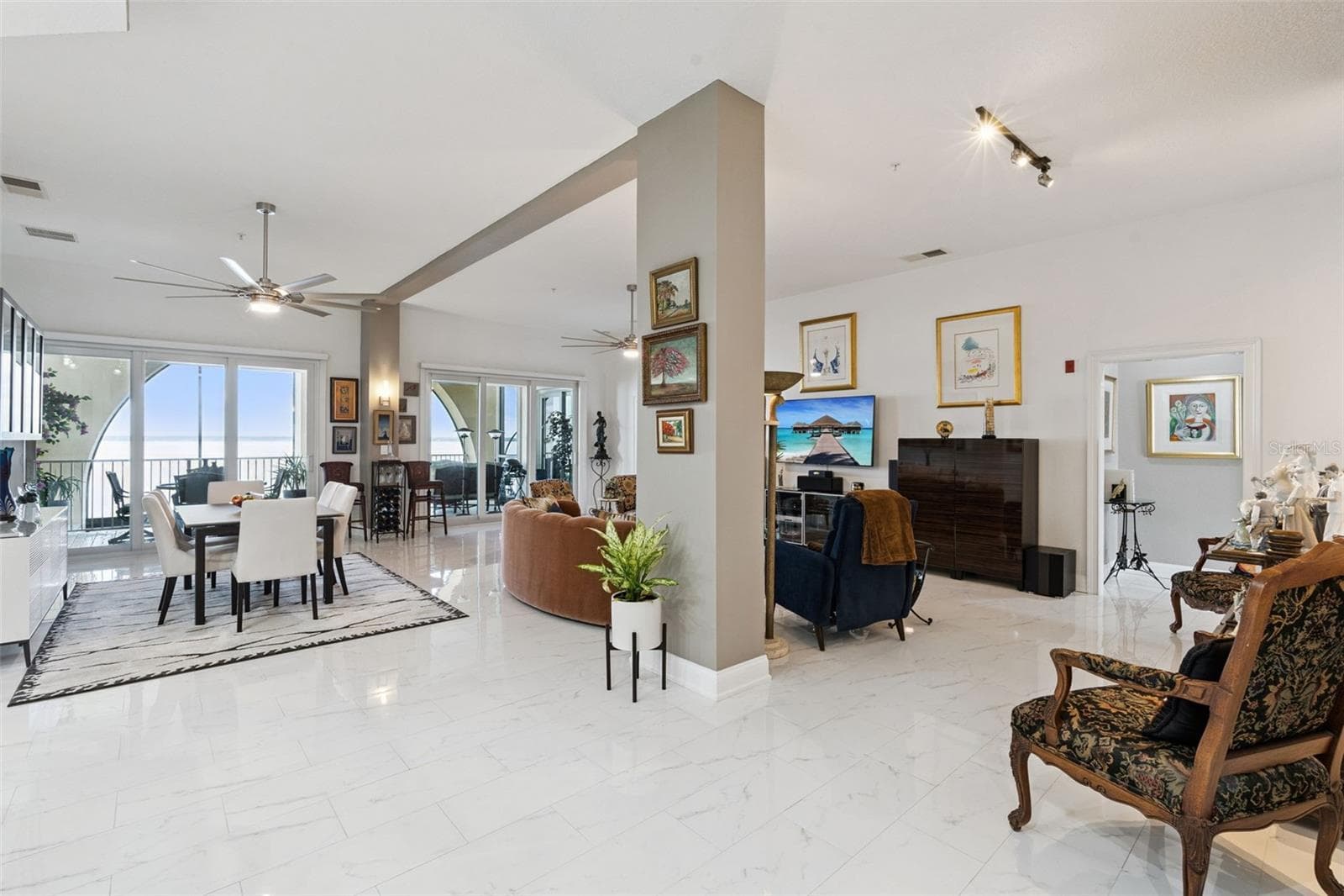 Great Room from foyer. - 225 W SEMINOLE BLVD #603, SANFORD
