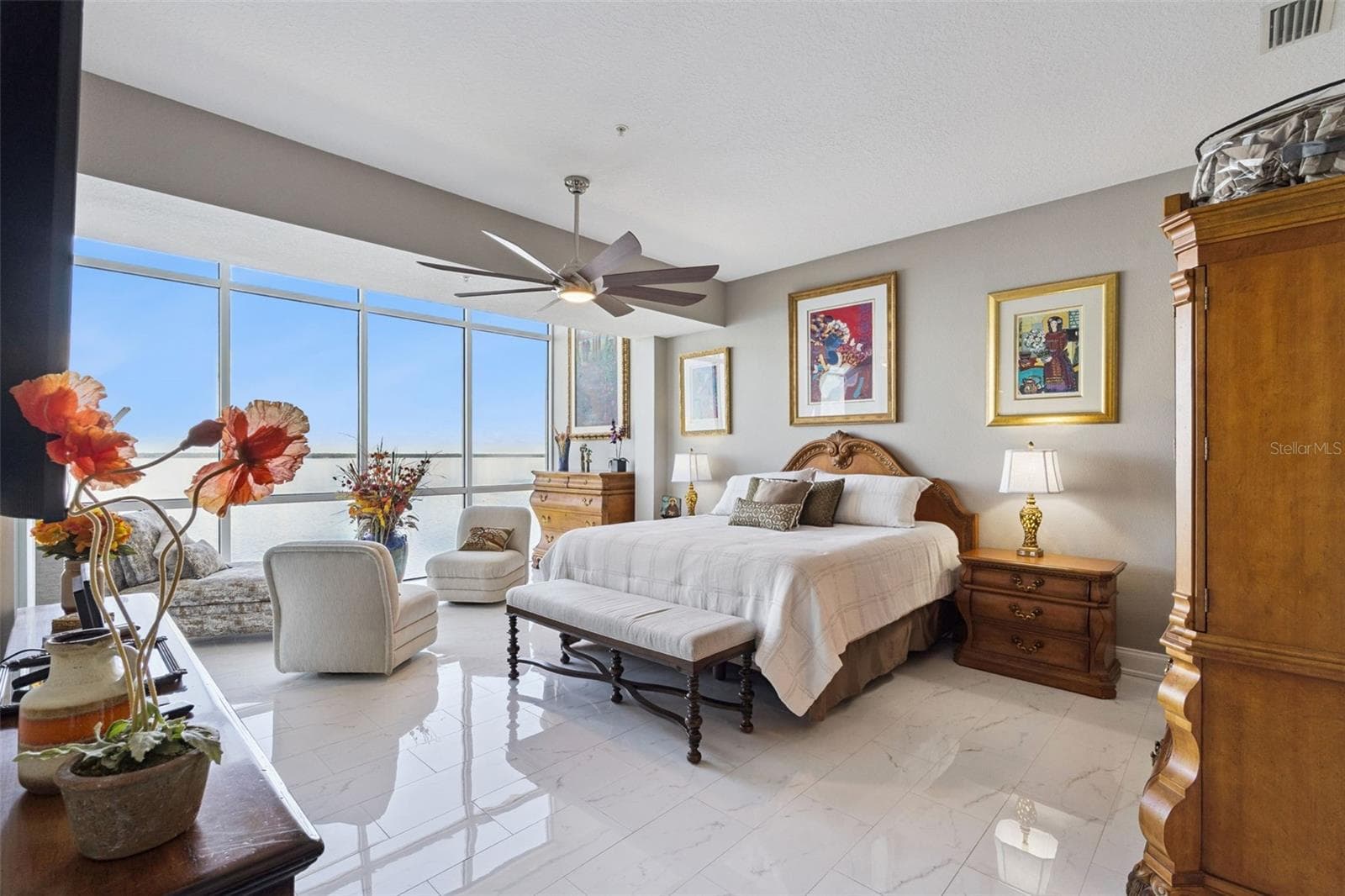 Primary bedroom. - 225 W SEMINOLE BLVD #603, SANFORD