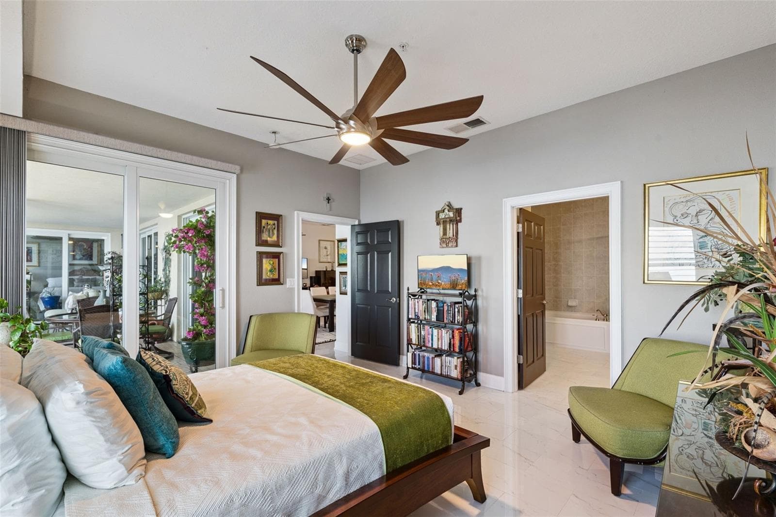 Second Primary Bedroom with balcony access. - 225 W SEMINOLE BLVD #603, SANFORD