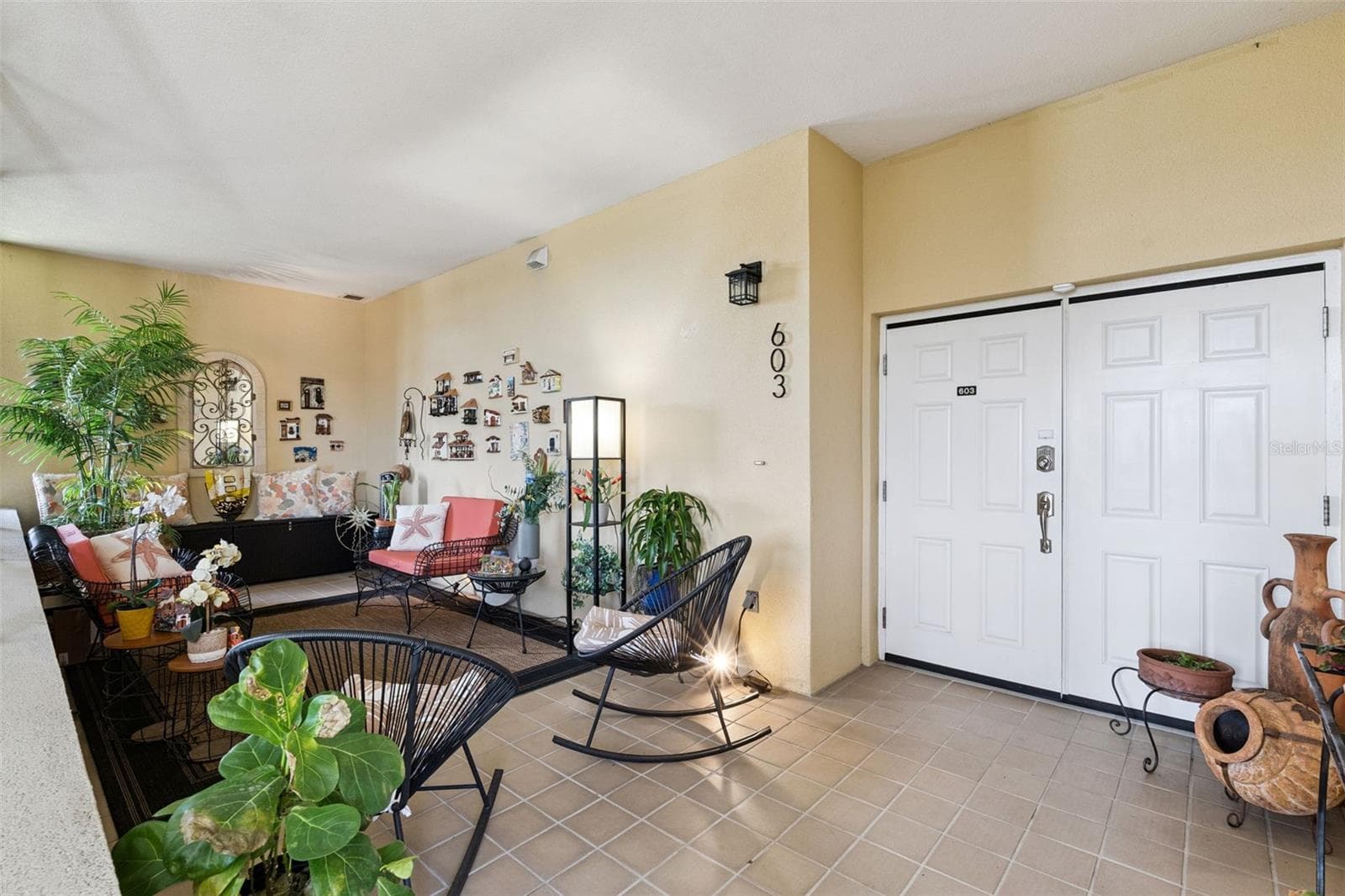 Front patio. - 225 W SEMINOLE BLVD #603, SANFORD