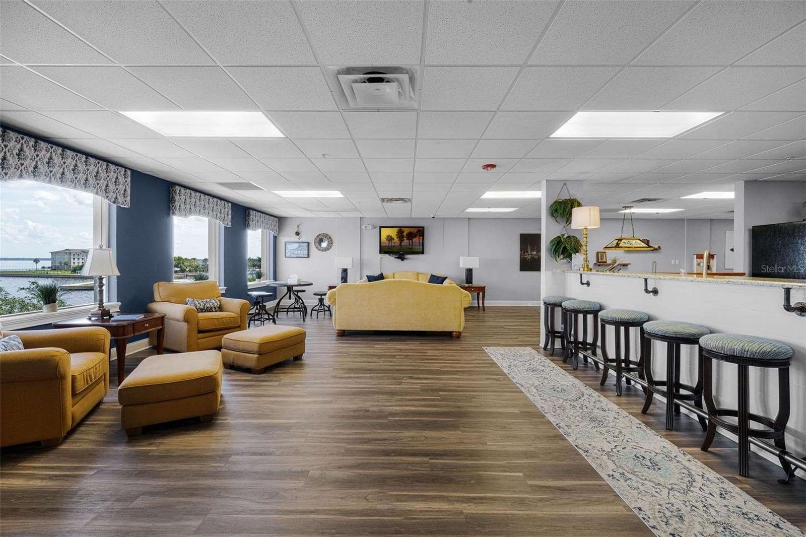 Clubhouse with large windows for great views of Lake Monroe and marina. - 225 W SEMINOLE BLVD #603, SANFORD