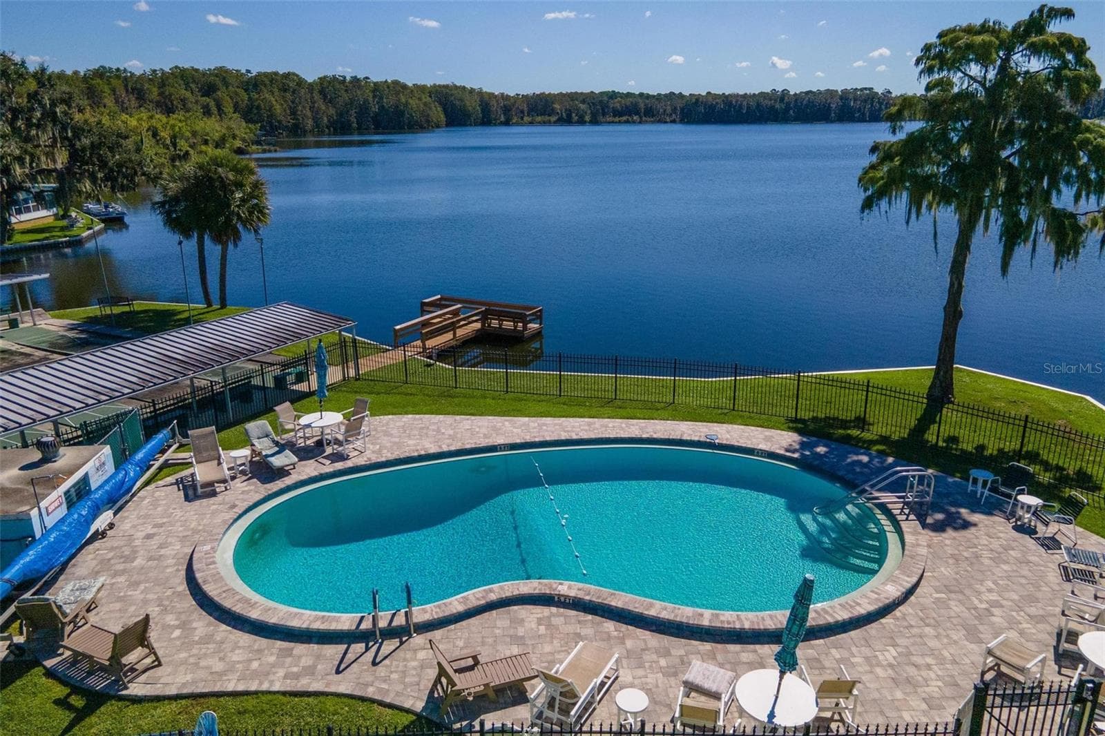 Community pool on Trout Lake - 33 COCOS PLUMOSA DR, EUSTIS