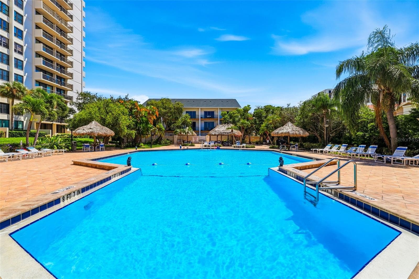 Largest heated pool on Island Estates - 400 ISLAND WAY #701, CLEARWATER BEACH