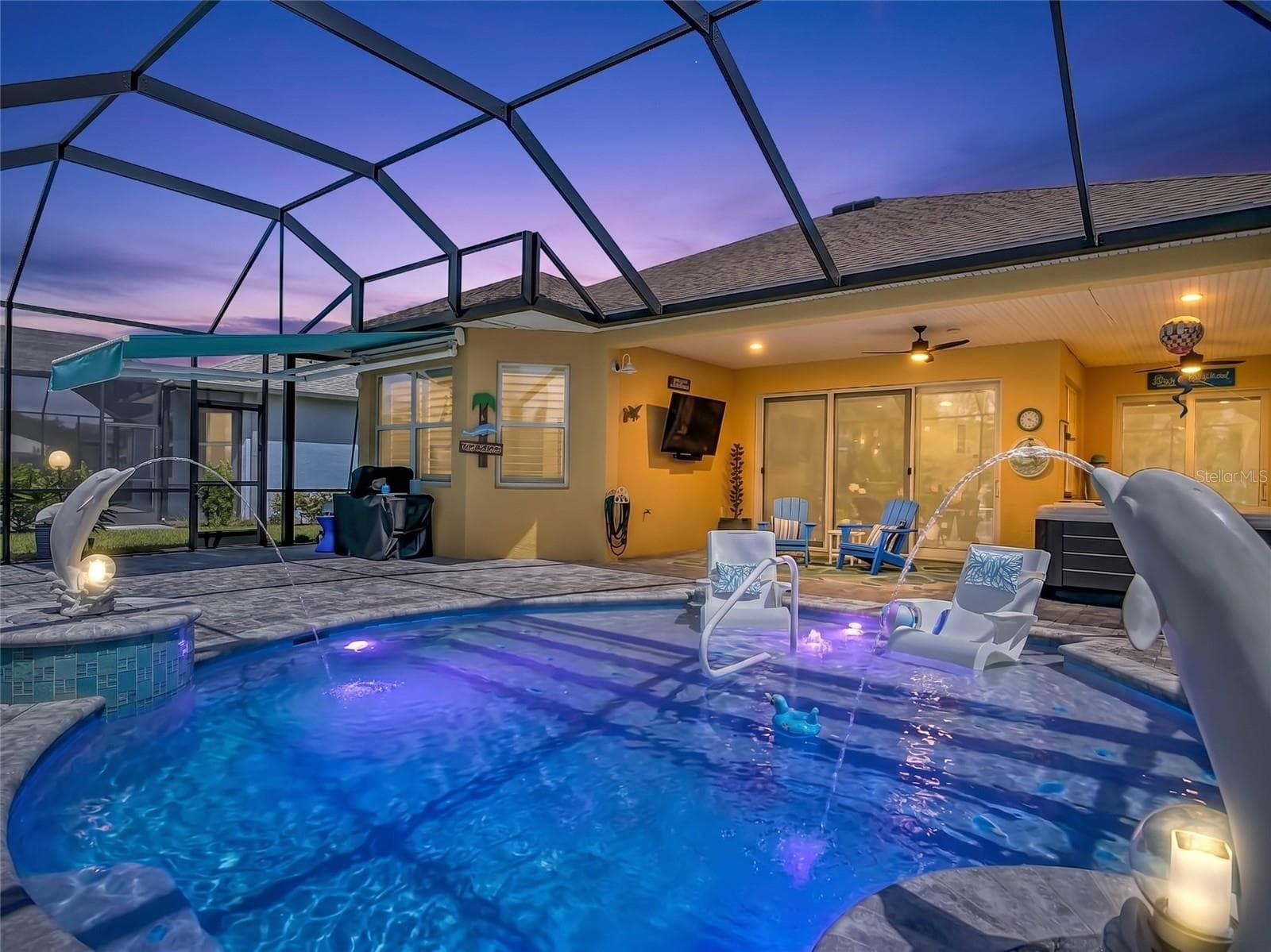 Pool - 213 BLUE STARFISH PL, DAYTONA BEACH