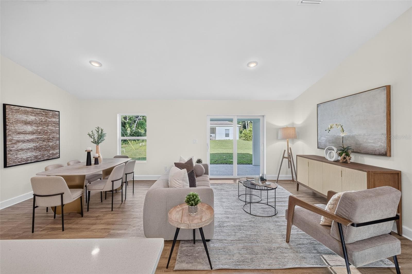 Open concept Living/Dining area - 315 LINDON ST, PORT CHARLOTTE