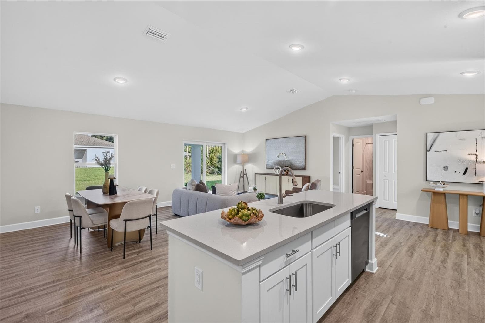 Staged view from kitchen - 315 LINDON ST, PORT CHARLOTTE