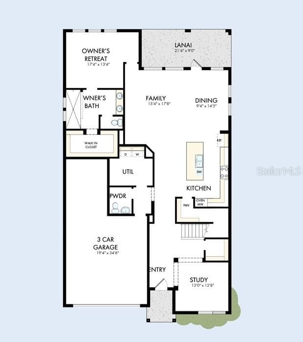 Floor Plan First Floor - 5641 COOPERS HAWK CT, ST CLOUD