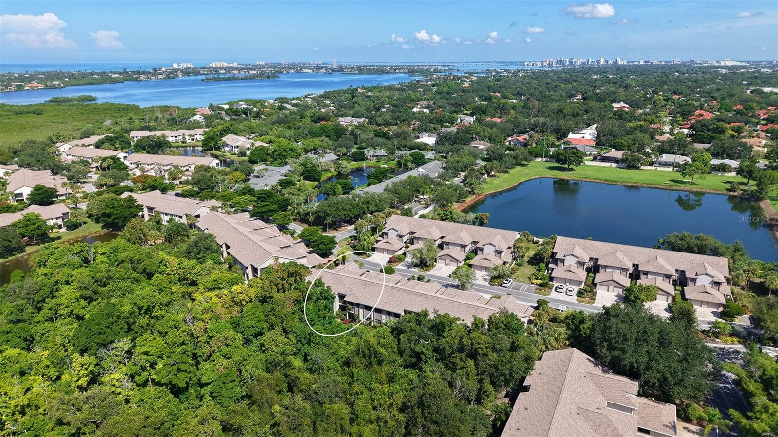 aerial view of the Landings - 1638 STARLING DR #105, SARASOTA