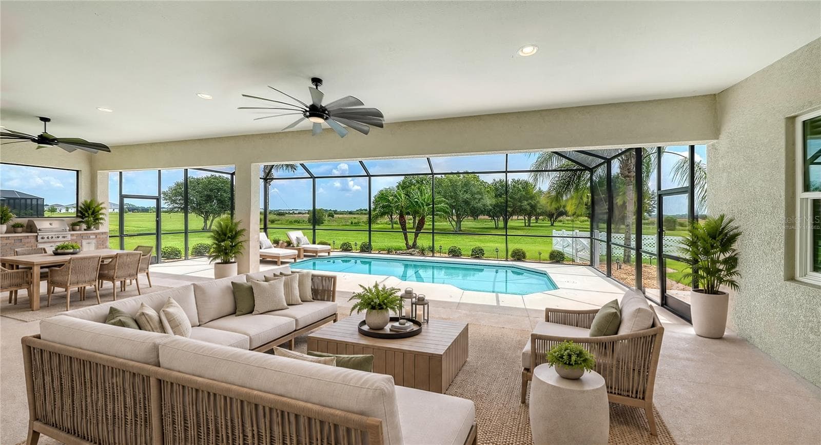 Virtually Staged Lanai - 3503 RECURVE CIR, SARASOTA