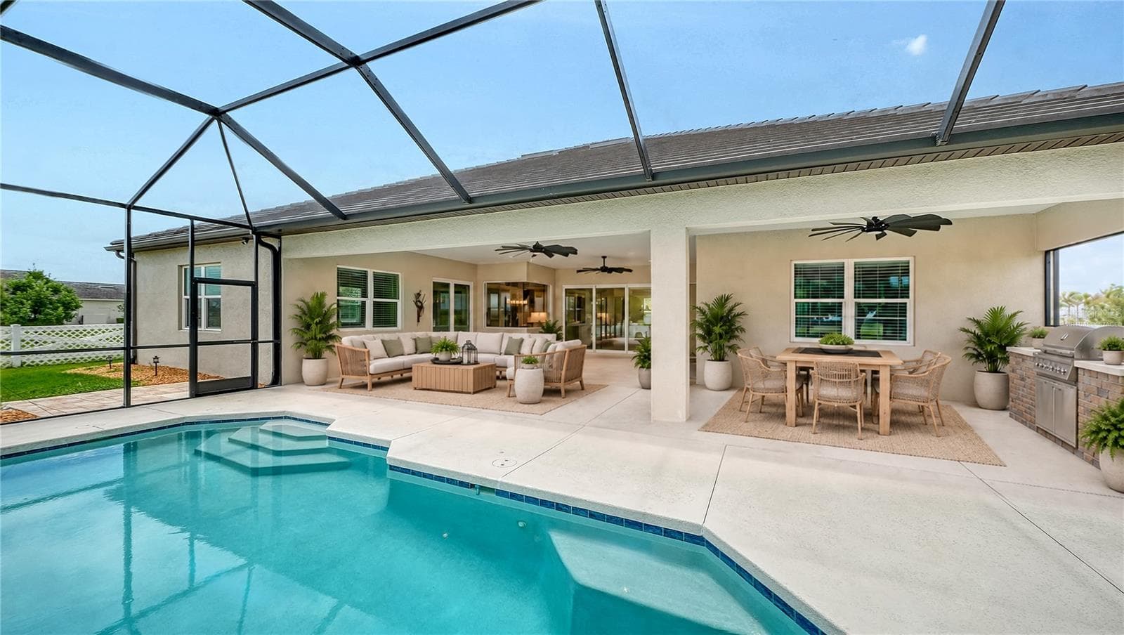 Virtually Staged Lanai - 3503 RECURVE CIR, SARASOTA