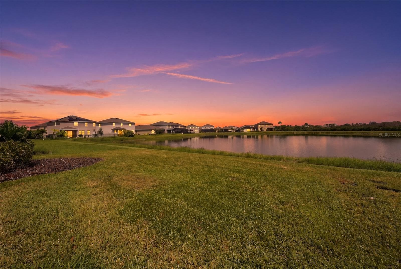 Pond-view from backyard - 5740 WOODLAND SAGE DR, SARASOTA