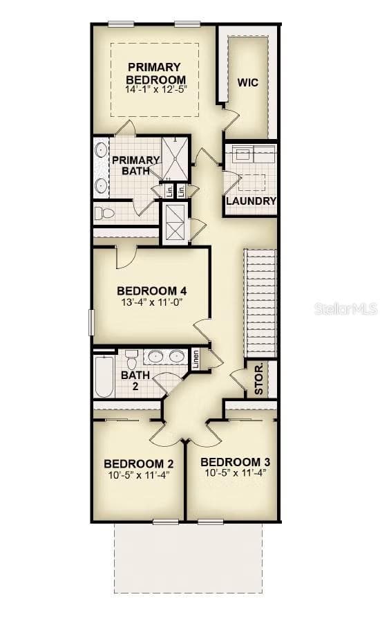 Floorplan 2nd floor - 4969 LOYALTY DR, ST CLOUD
