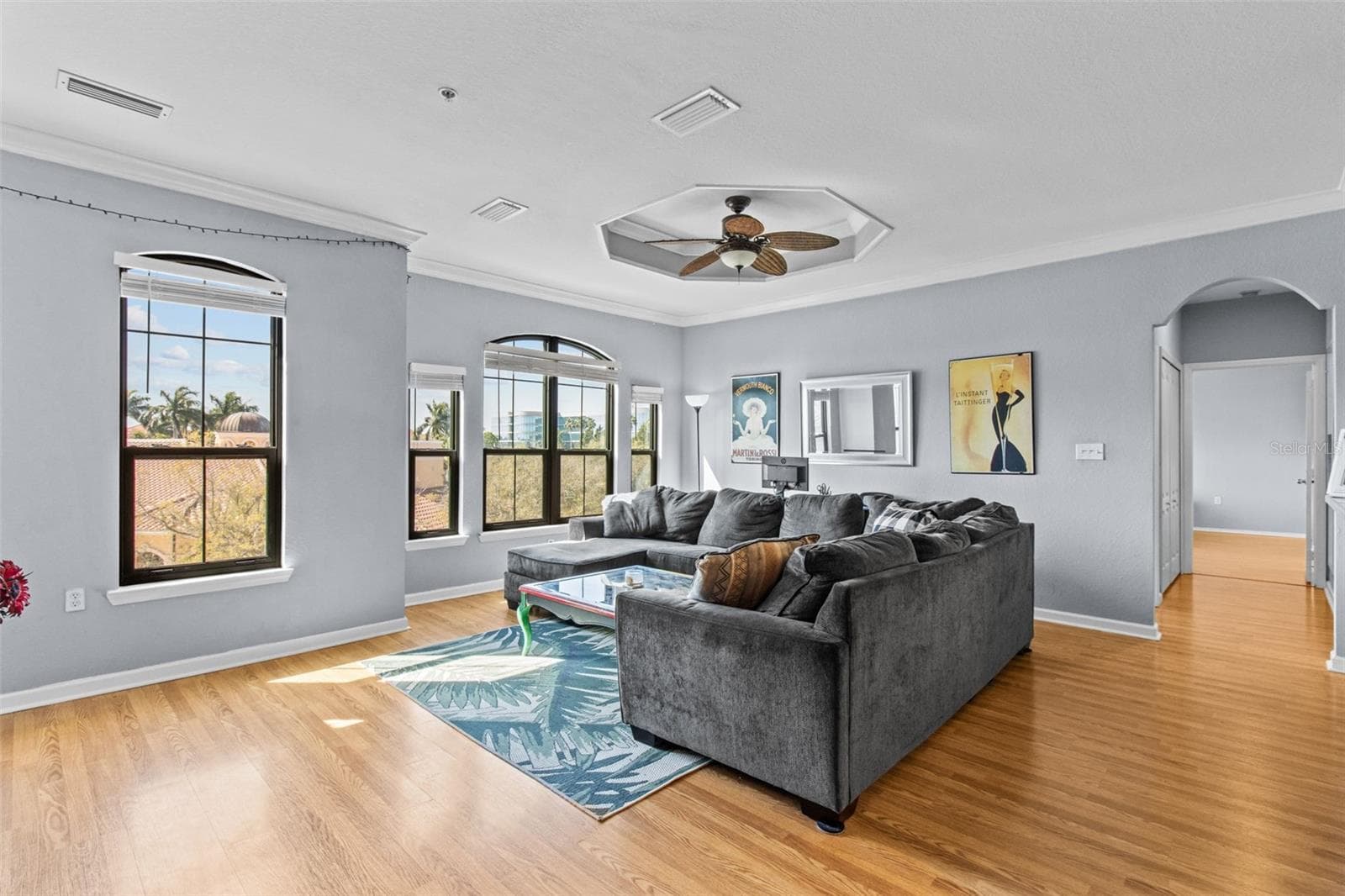 living room with pool views - 2709 VIA CIPRIANI #532B, CLEARWATER