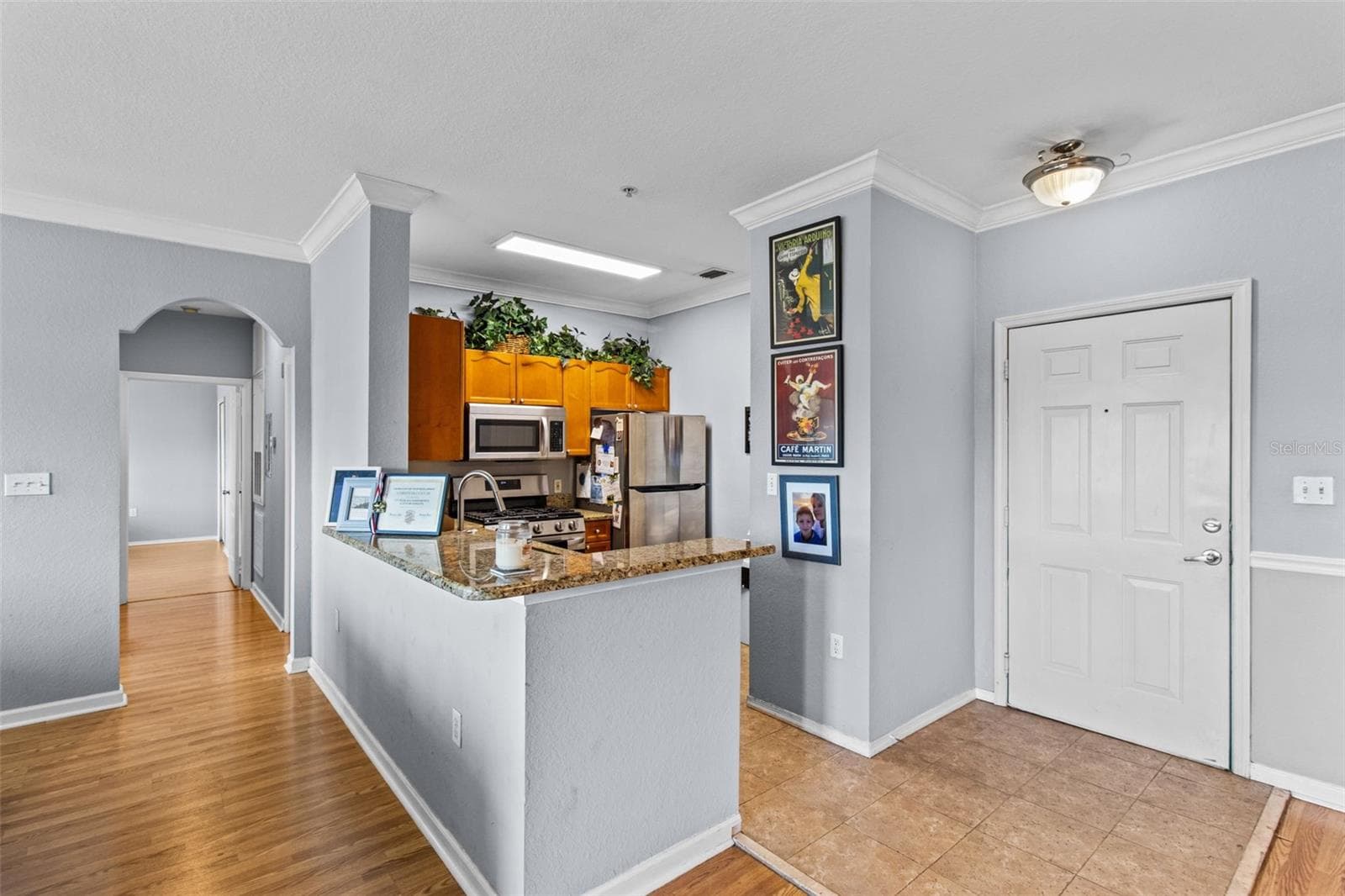 kitchen and hall - 2709 VIA CIPRIANI #532B, CLEARWATER