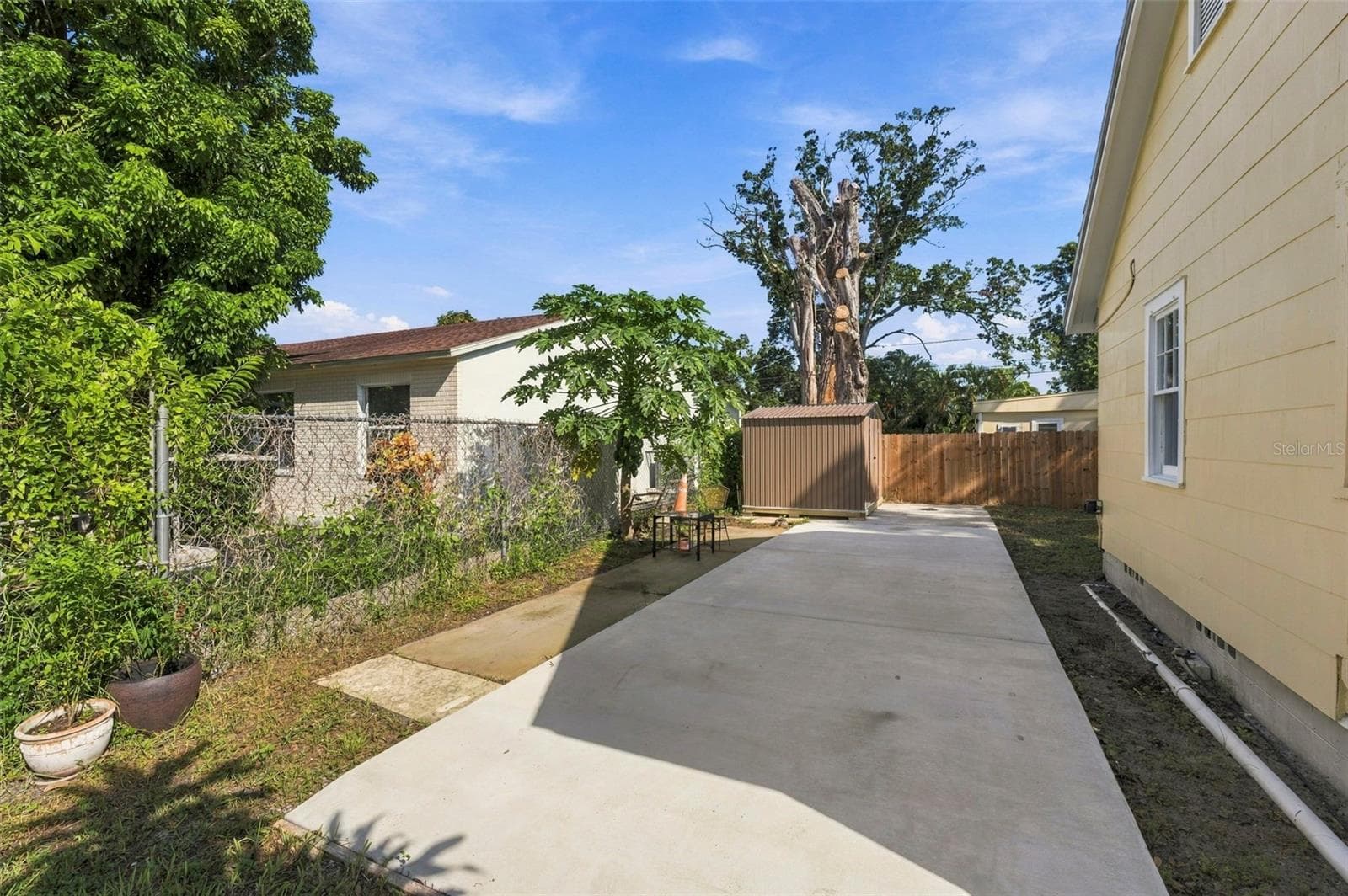 Additional view of paved boat/RV parking pad with electrical service - 3939 45TH AVE N, ST PETERSBURG