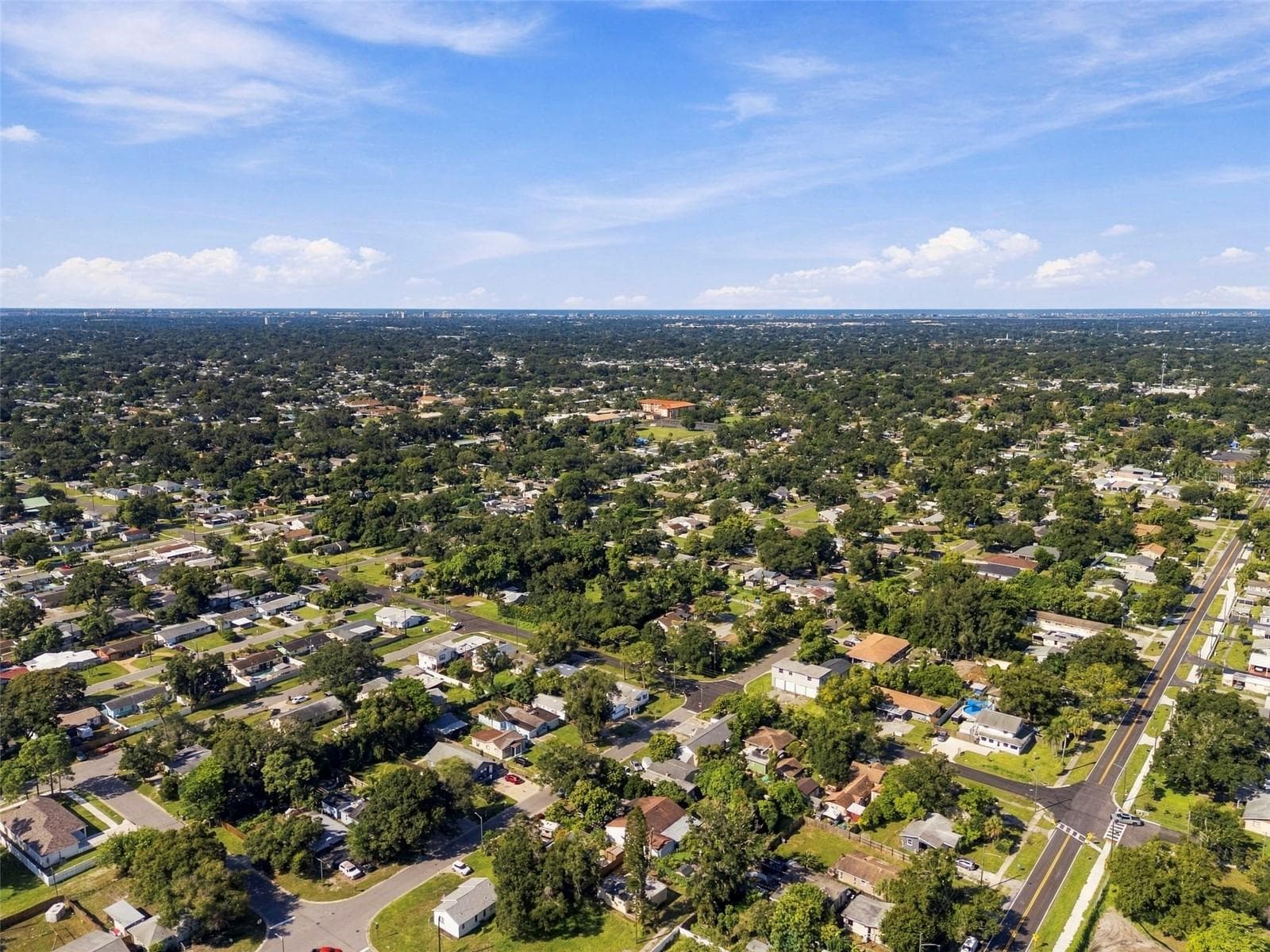 Aerial view of the property and surrounding area - 3939 45TH AVE N, ST PETERSBURG