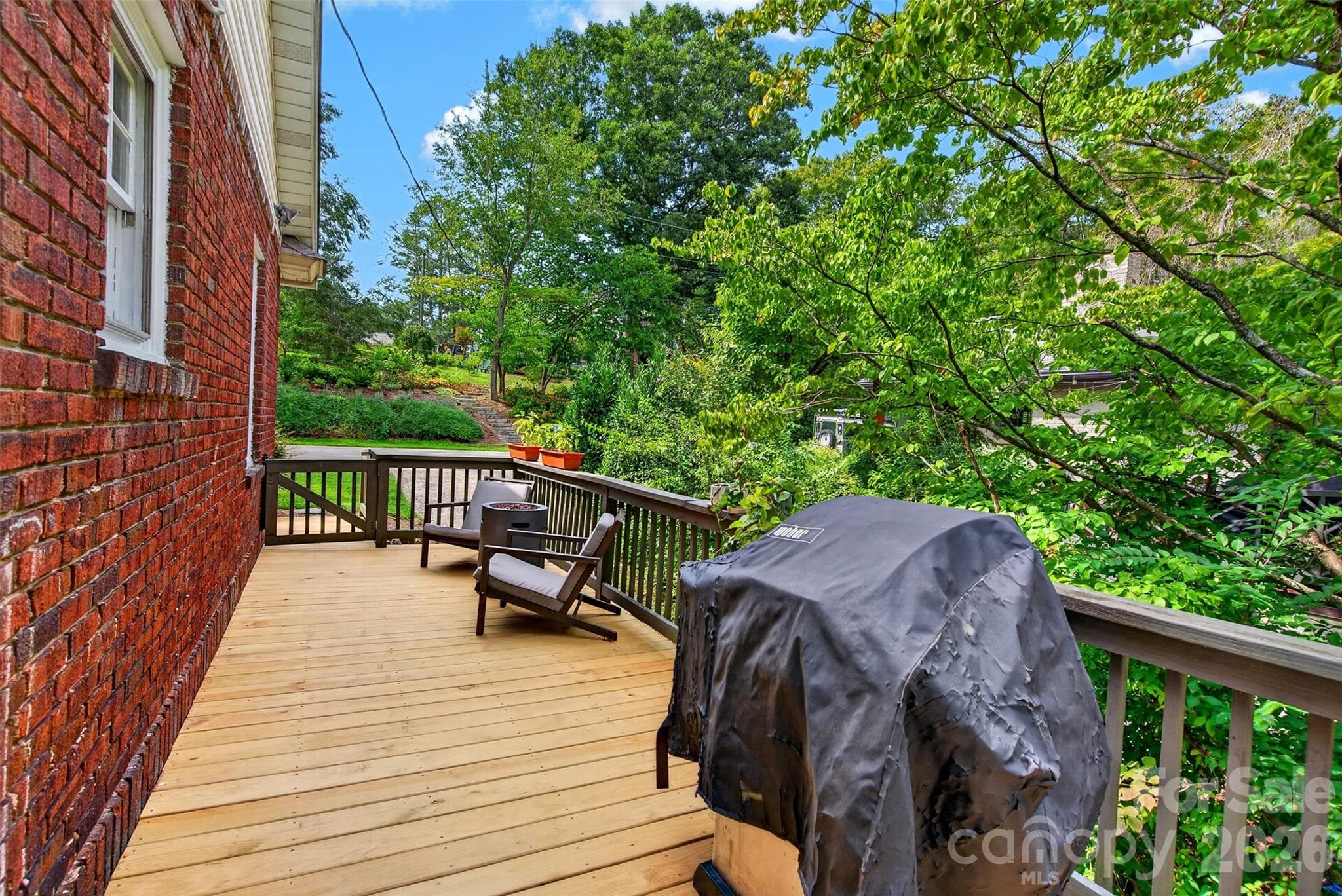 Deck off of Kitchen - 70 Saint Dunstans Circle, Asheville