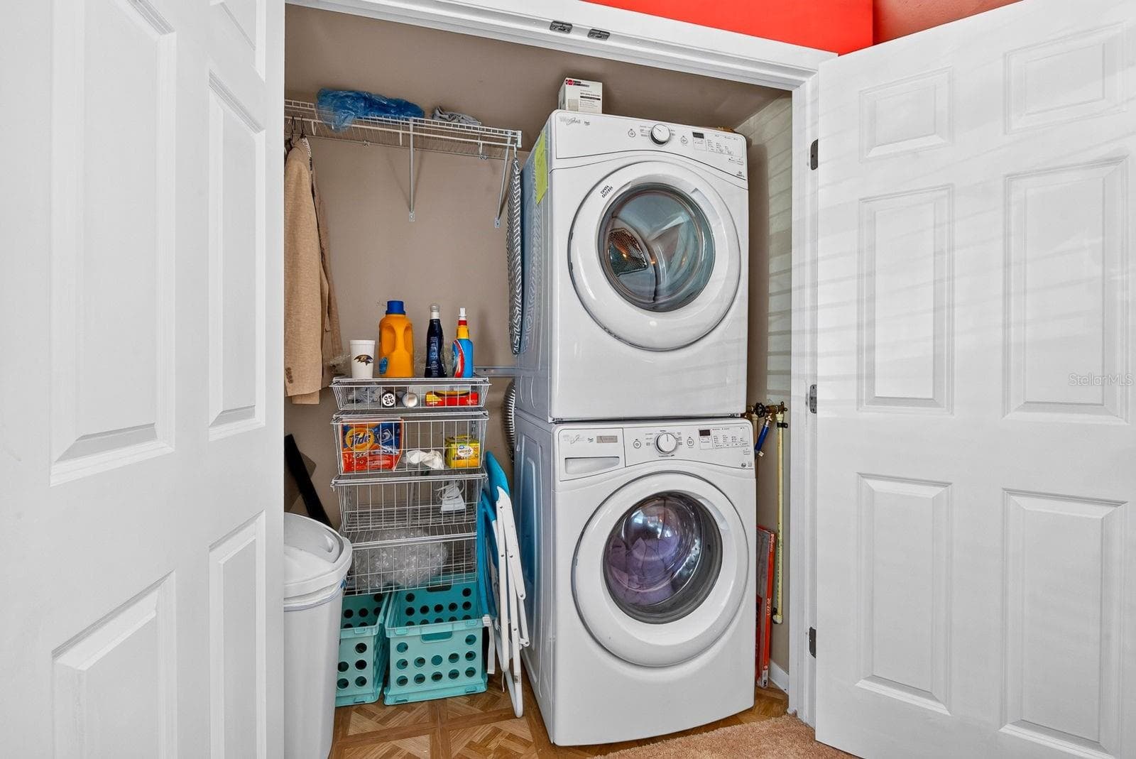 Laundry in Guest Bedroom - 5853 PALM LN #B7, BRADENTON