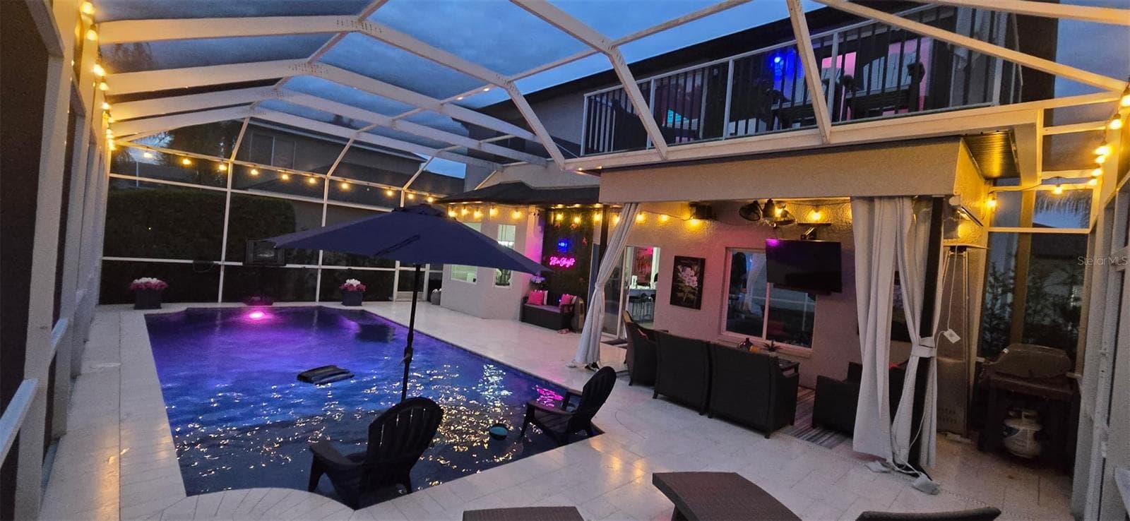 Evening Pool - 16214 MUIRFIELD DR, ODESSA