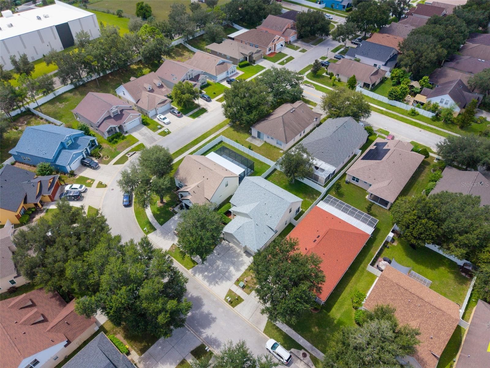 Aerial View - 13028 TERRACE SPRINGS DR, TEMPLE TERRACE