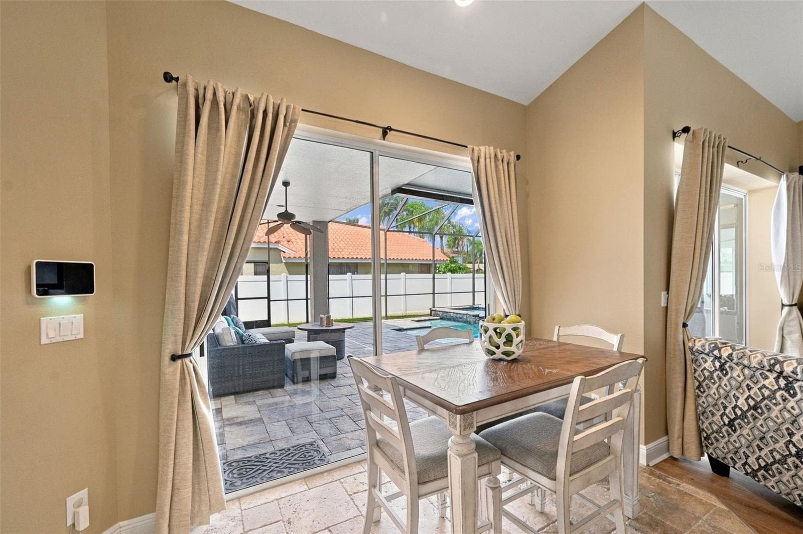 Breakfast nook with pool views - 2966 HILLCREEK CIR S, CLEARWATER
