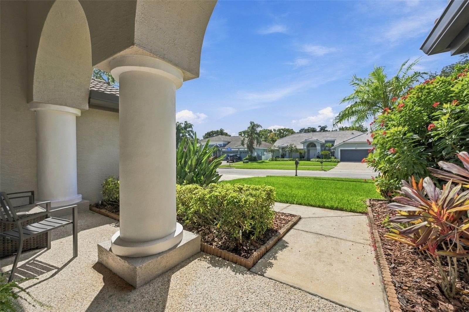 Views from front porch - 2966 HILLCREEK CIR S, CLEARWATER