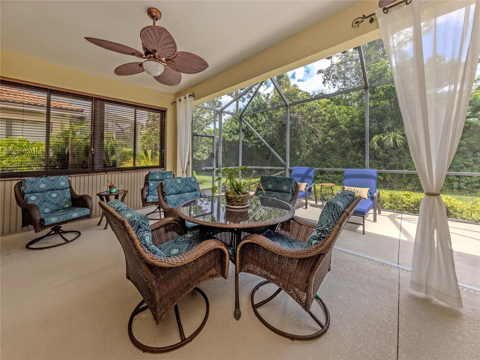 Lanai with window installed under cover - 20702 CAPELLO DR, VENICE