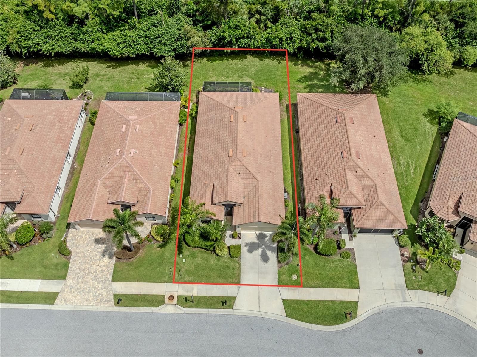 Aerial View tile roofs - 20702 CAPELLO DR, VENICE