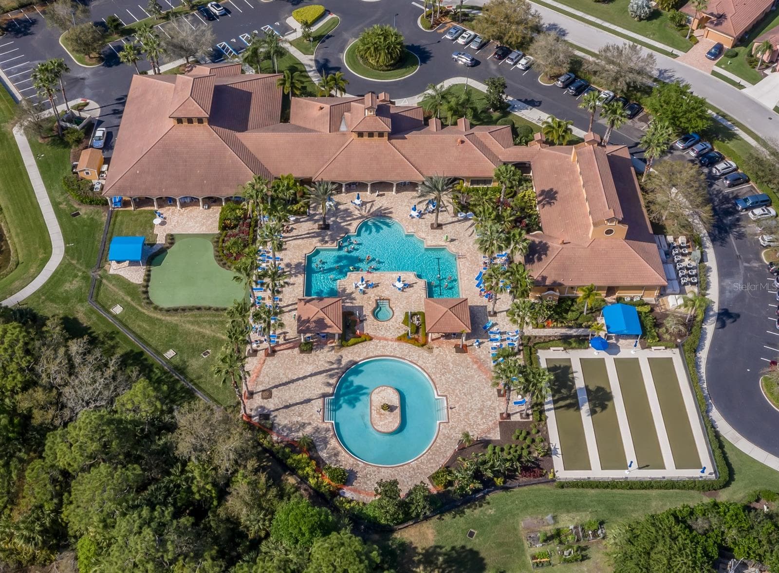 Aerial view of the clubhouse - 20702 CAPELLO DR, VENICE