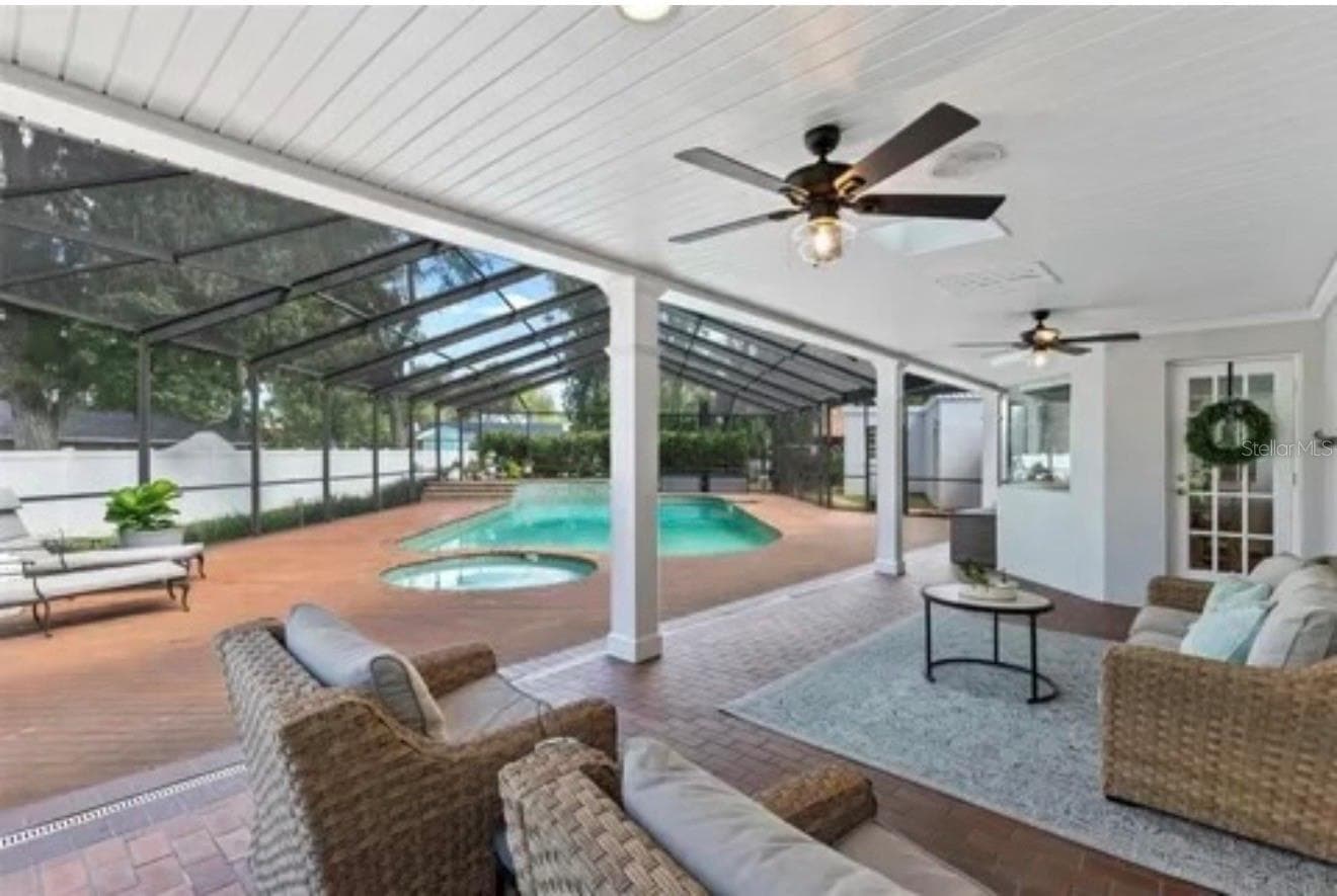 Large Lanai for all day enjoyment. - 4603 DOGWOOD HILLS CT, BRANDON