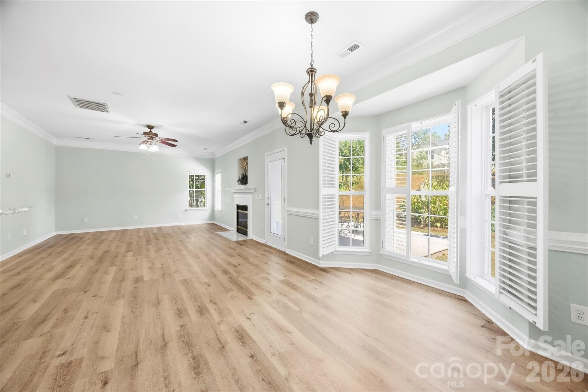 View from Breakfast to Living room - 8709 Ellington Park Drive, Charlotte