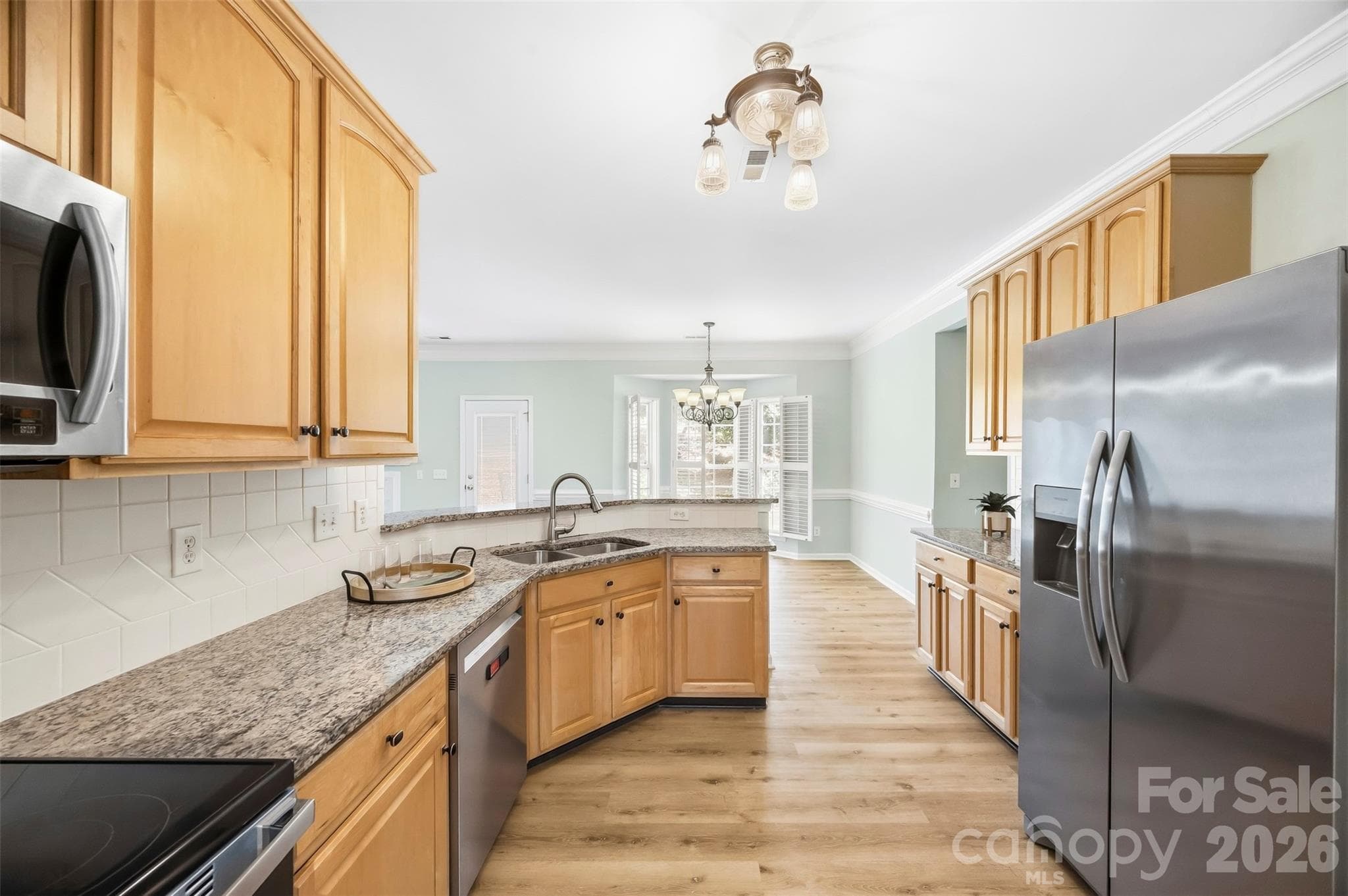 Kitchen from Dining room - 8709 Ellington Park Drive, Charlotte