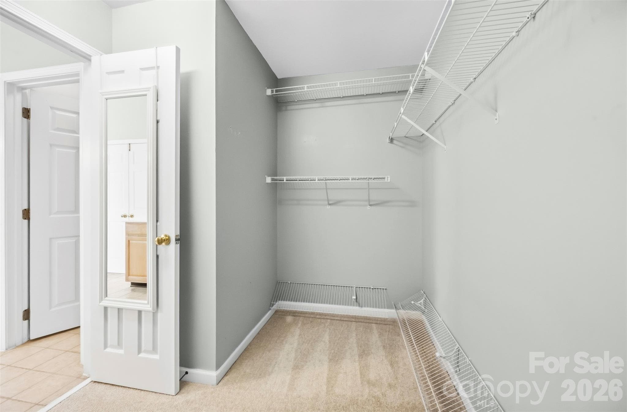 Primary walk-in closet - 8709 Ellington Park Drive, Charlotte