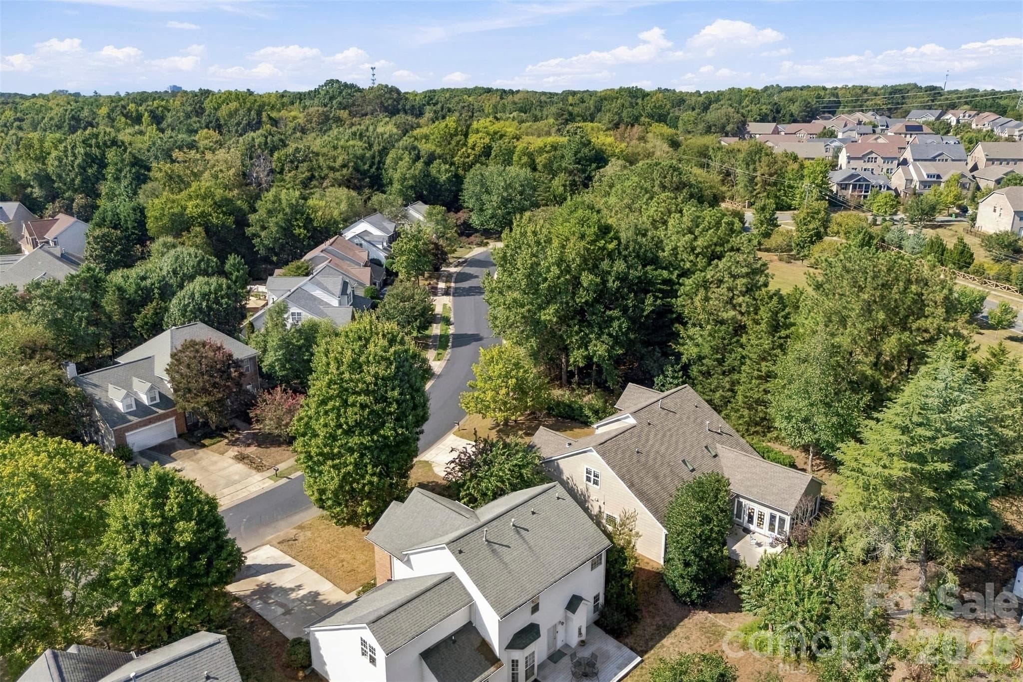 Drone view of surrounding - 8709 Ellington Park Drive, Charlotte