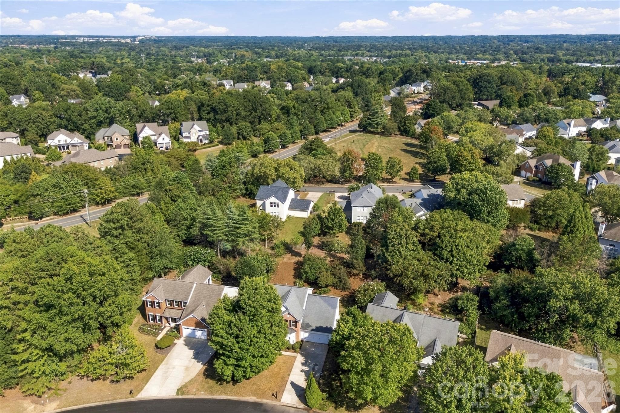 Drone view of surrounding - 8709 Ellington Park Drive, Charlotte