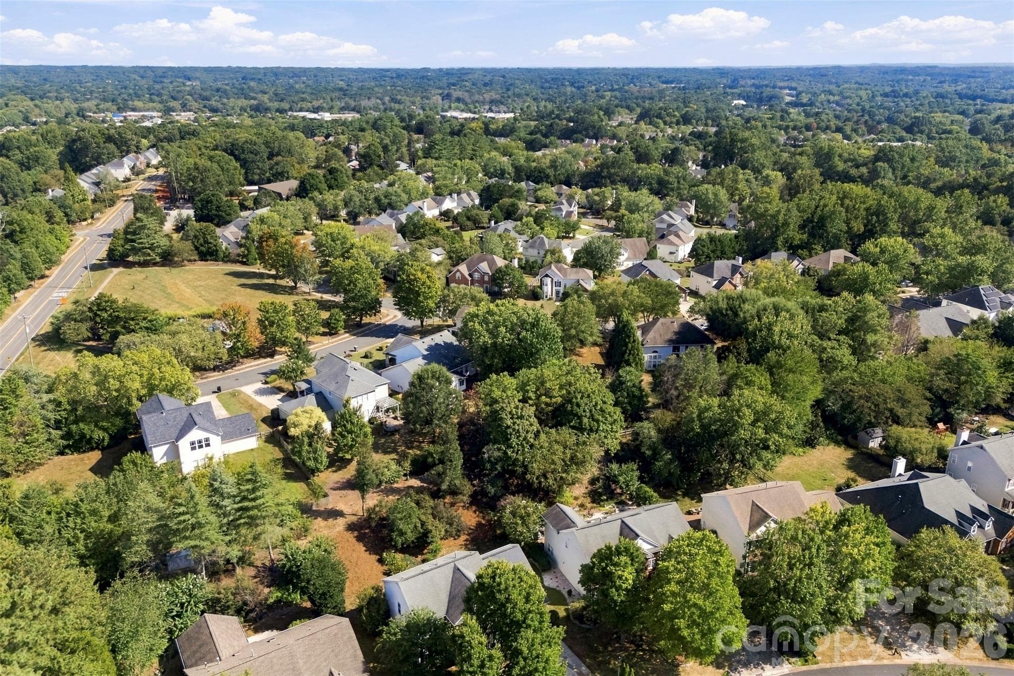 Drone view of surrounding - 8709 Ellington Park Drive, Charlotte