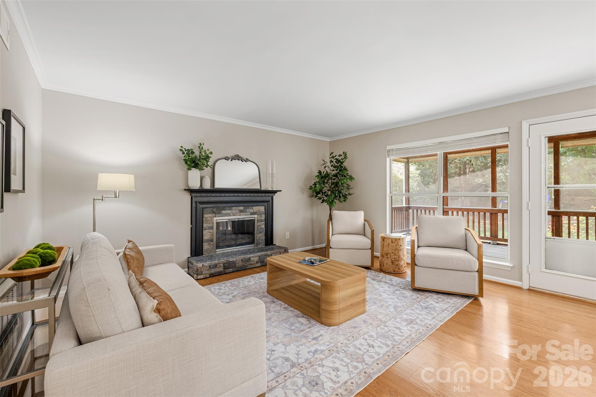 With Gas Log Fireplace - 6818 Millingden Court, Charlotte