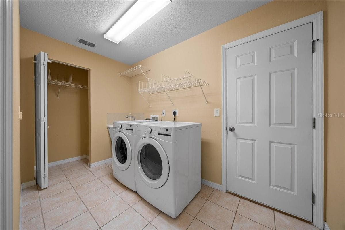 Laundry room, off the side of the kitchen w/garage acess. - 8479 SW 134TH AVE, DUNNELLON